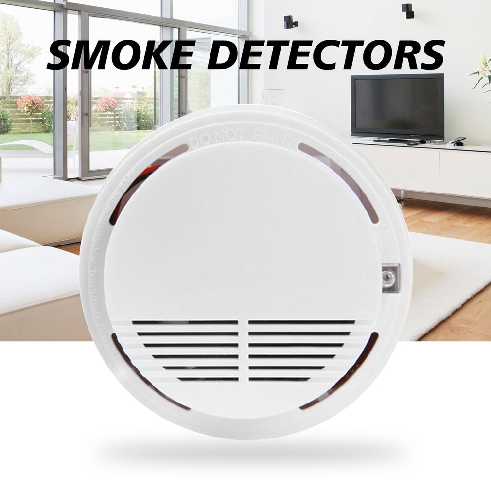 Independent Smoke Aarm Sensor Smoke Detector Fire Alarm Detector for Home Oice Security Photoelectric Smoke Alarm