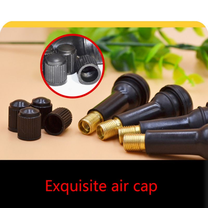 100Pcs TR414/TR413/TR412 Rubber Tire Valve Cap Vehicle Car Truck Tubeless Tyre Valve Stem Cover Zinc Alloy Rubber Tire Stem Cap