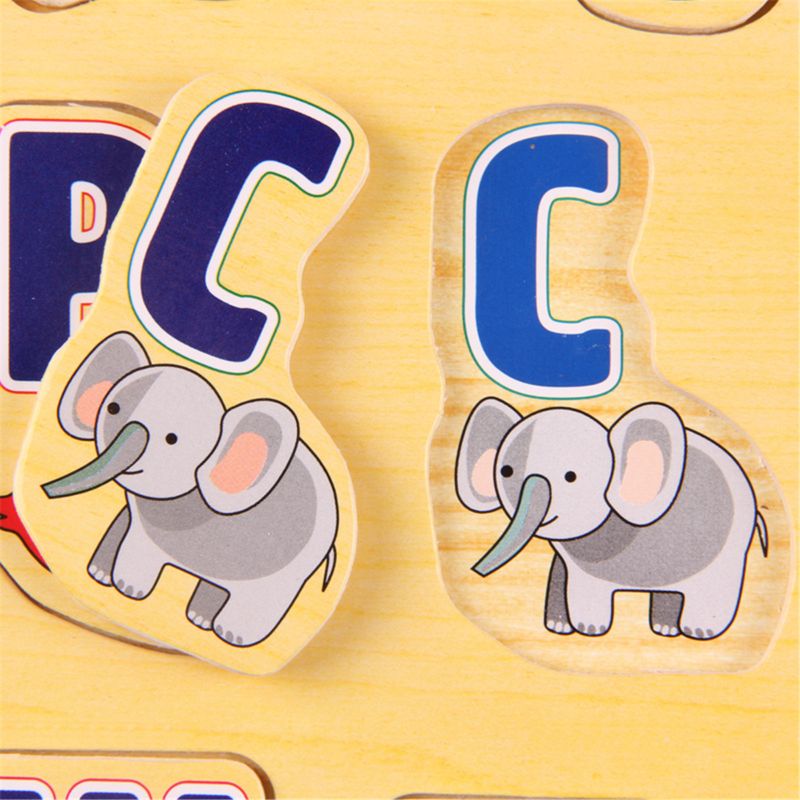 39*29CM Large Puzzle Wooden Toys Russian Alphabet Puzzles Toys BX0D