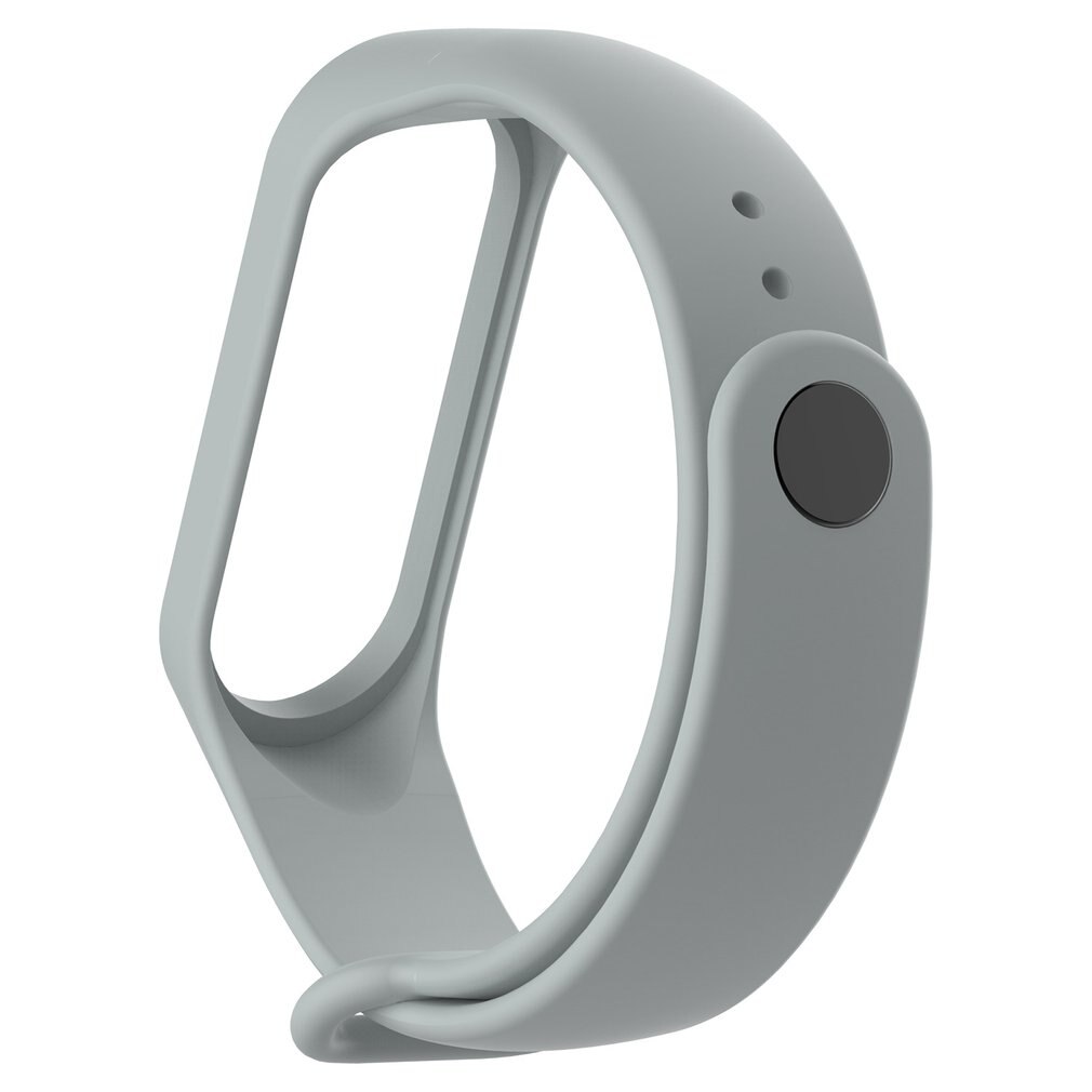 Voor Xiaomi Mi Band 5 4 3 Siliconen 20 Mm Vervanging Polsband Armband Horlogeband Voor Xiomi Mi Band 5 Miband 4 3 Band4 Polsband: Gray