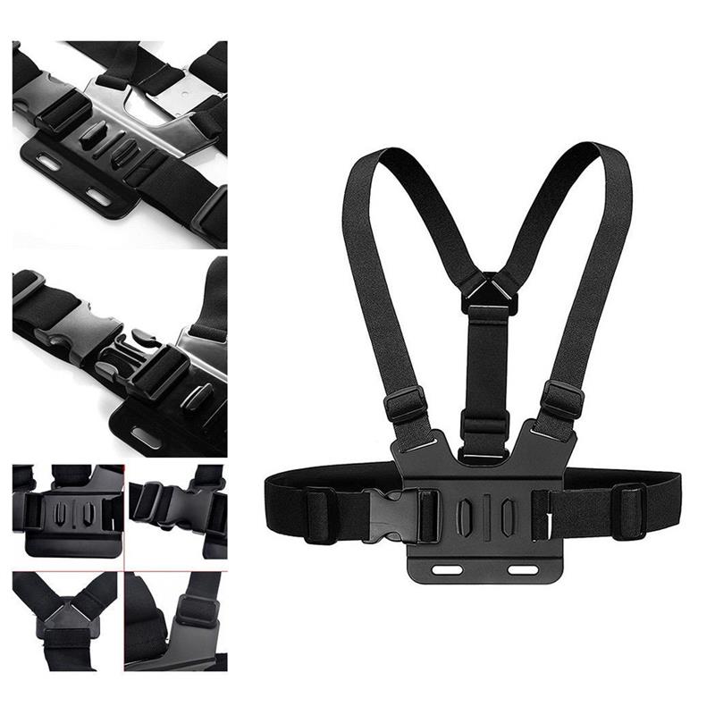 Borst Mount Harness Borst Riem Elastische Action Camera Head Strap Mount Body Harnas