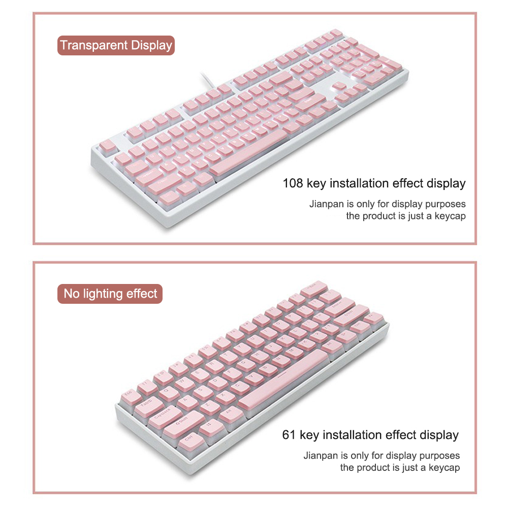 Nasadki klawiszy - PBT 75%, 65%, 60% Klawiatura mechaniczna Niestandardowe 113 klawiszy Profil OEM 61/68/84/87/98/103 dla klawiatury mechanicznej