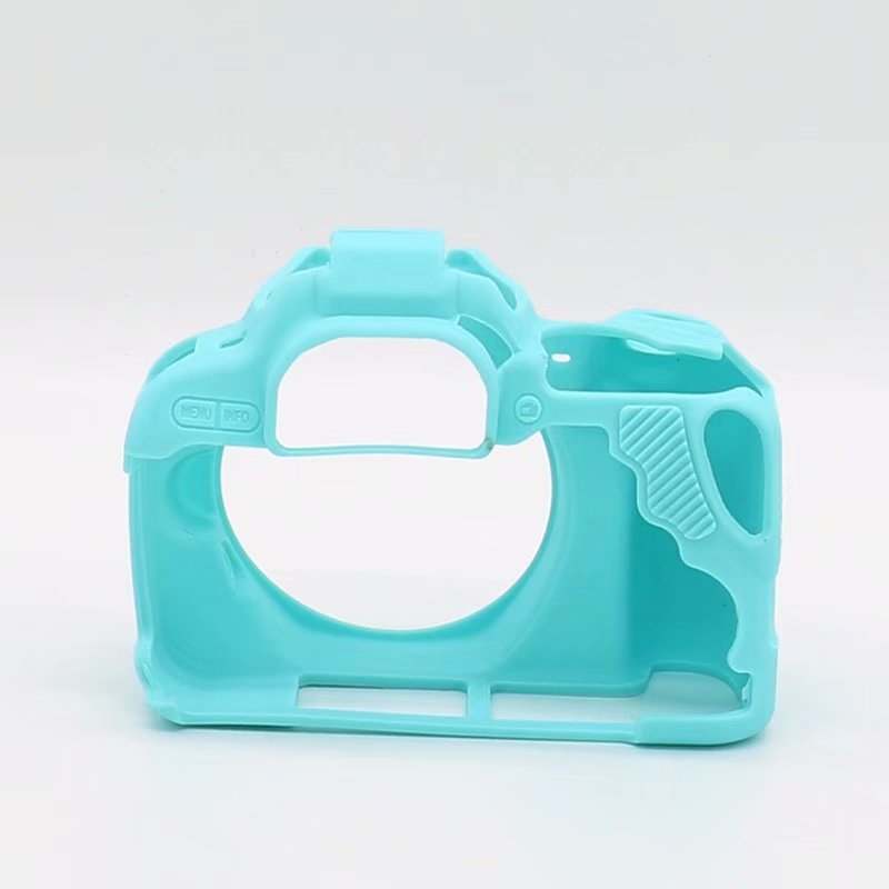 Funda de silicona de goma para cámara Canon EOS 200D Rebel SL2 Kiss X9 DSLR, Protector de cuerpo suave, piel: blue