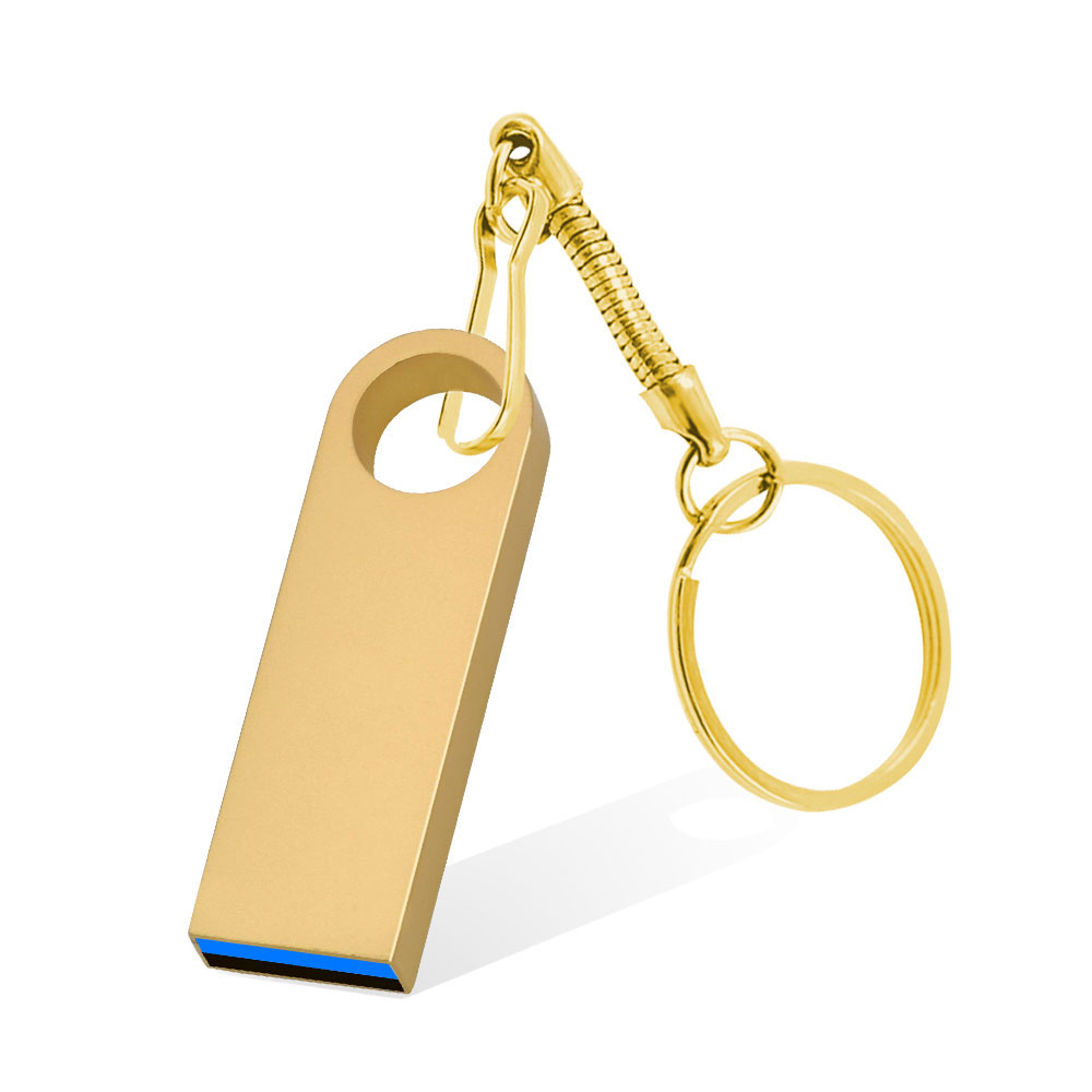 Metall Schlüsselanhänger 3,0 USB-Stick 128 GB Pen Drive 8 GB 16 GB 32 GB 64 GB Speicher U Stick 3. 0 Hochgeschwindigkeits-Stick: Blau / 128GB