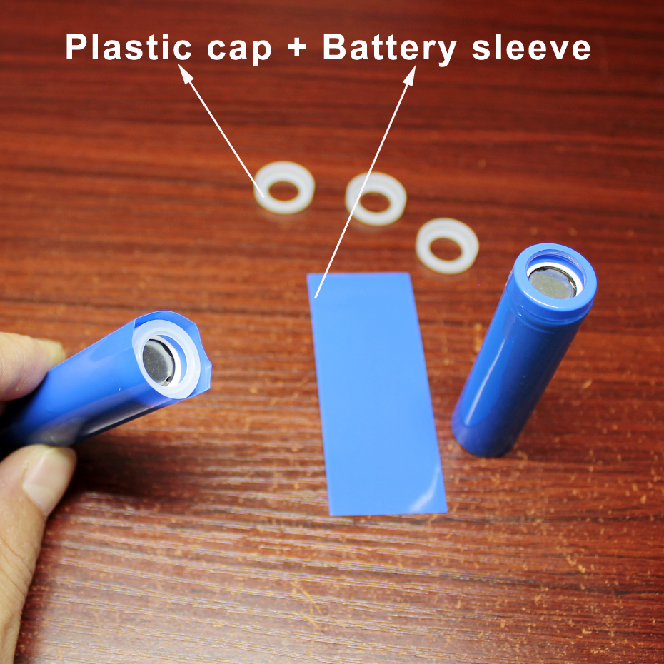 100pcs/lot Lithium battery cap 18650 lithium battery fittings gaskets white aprons nickel metal hydride cadmium meson: Blue