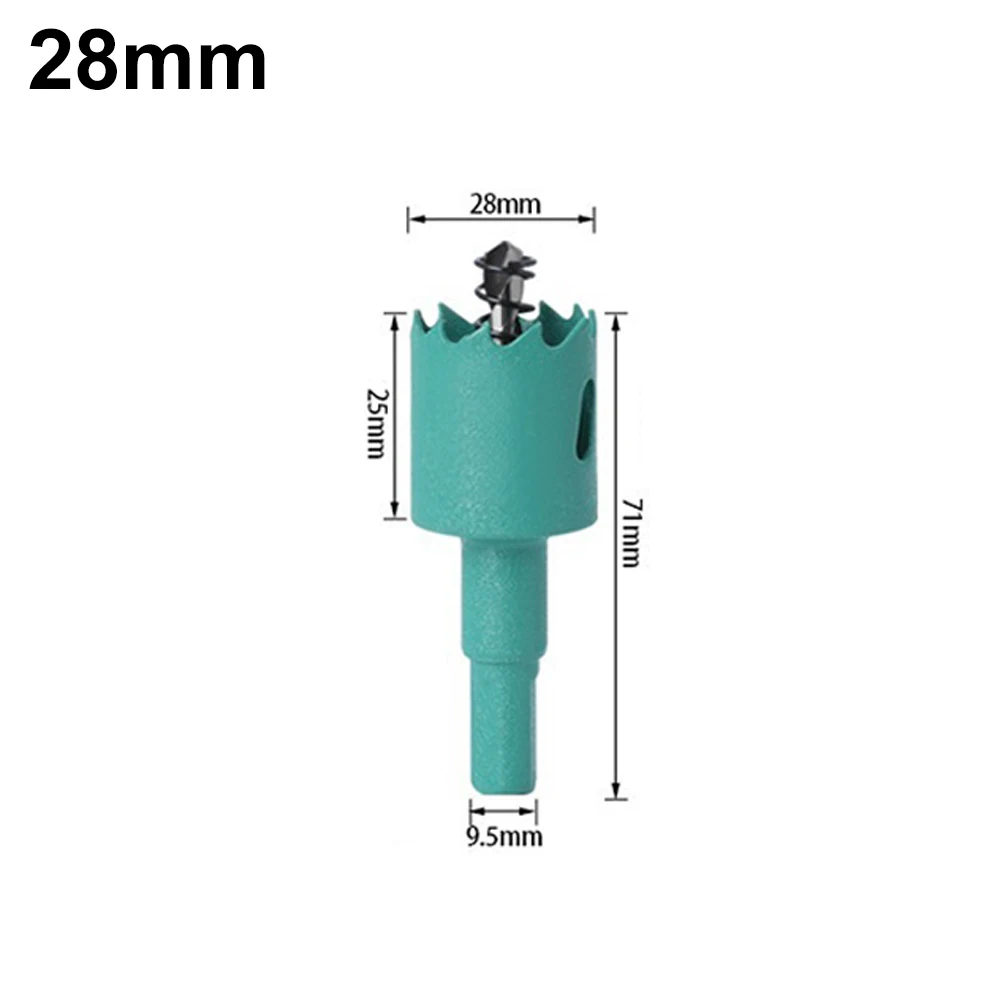 12 Stück 16–53 mm Bimetall-Holz-LochsäGen-Bohrer HSS-Stahl M42 Lochsäge Holzbearbeitungswerkzeuge für Downlight-Trockenbau-Öffnungswerkzeuge: Weiß