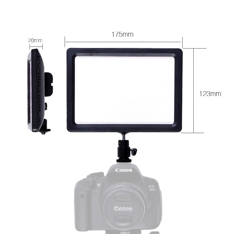 Tycipy Adjustable LED Video Studio Fill Light Photography Photo Lighting For DSLR Camera with Mini Tripod Ball Head F550 Battery