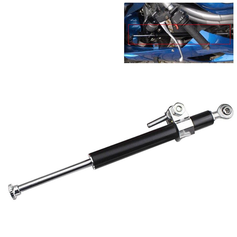 Motorfiets 33cm Aluminium Stuurdemper Stabilizer Staaf 30mm Vork Klem