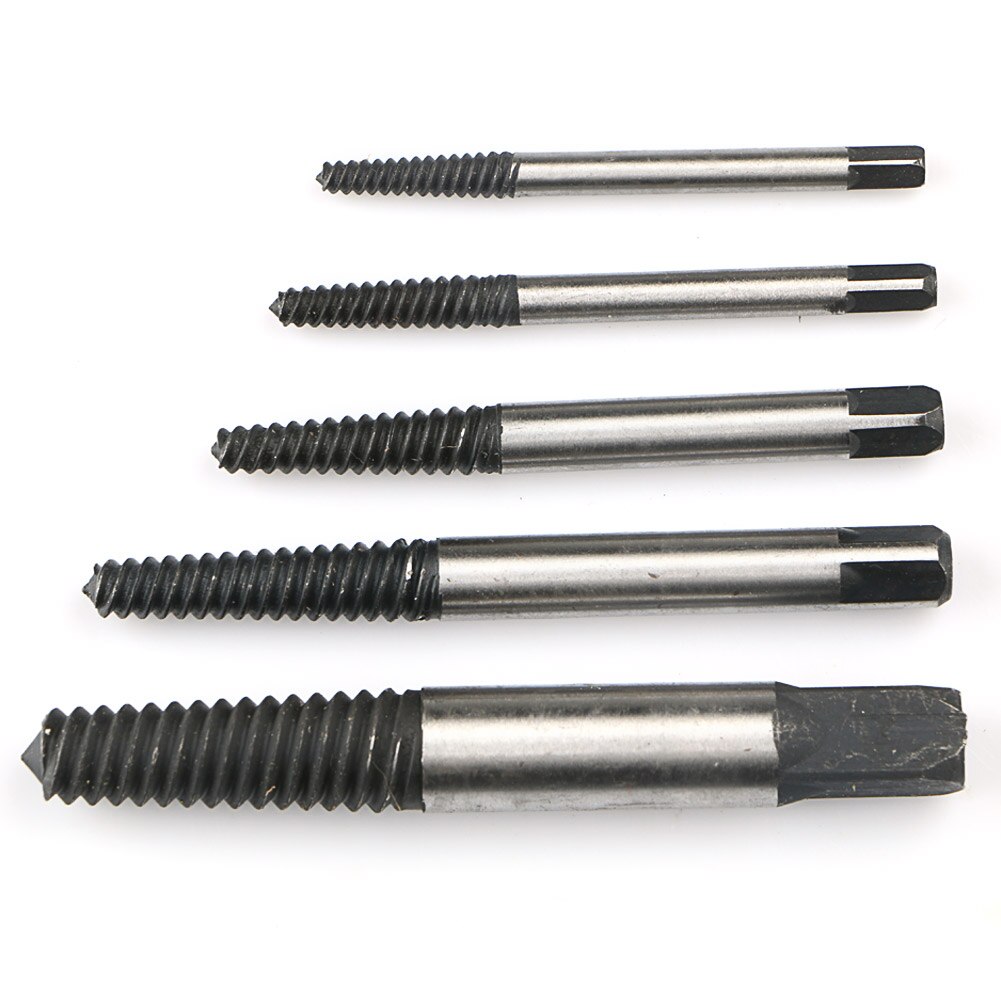 5pc Easy Out Damaged Tap Screw Extractor Drill Bit Broken Bolt Remover Tool for Kitchen Water Mixer Tap