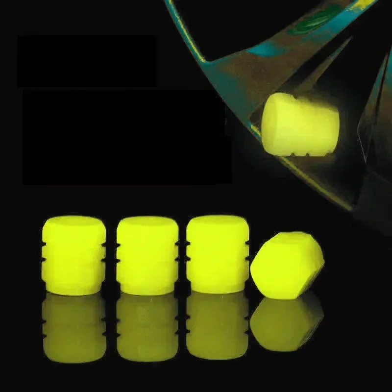 Auto Leuchtende Reifen Ventil Kappen Fluoreszierende Nacht Leuchtende Motorrad Fahrrad Rad Reifen Hub Ventile Stengel Deckel Dekor: verrotten
