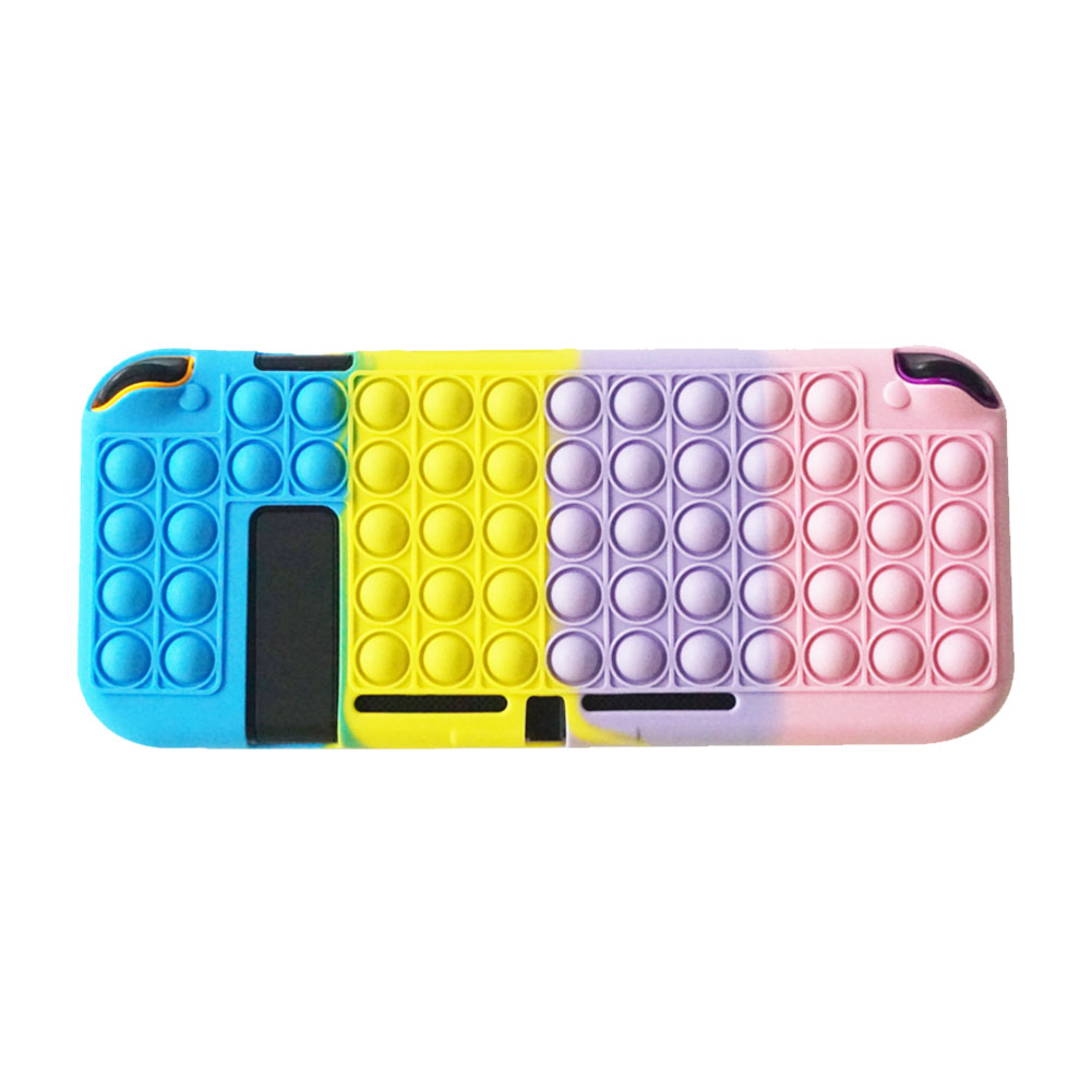 Switch beskyttende skal popite silikone cover bløde ærmer ns controller beskyttelse bagkasse til nintendo switch tilbehør: -en