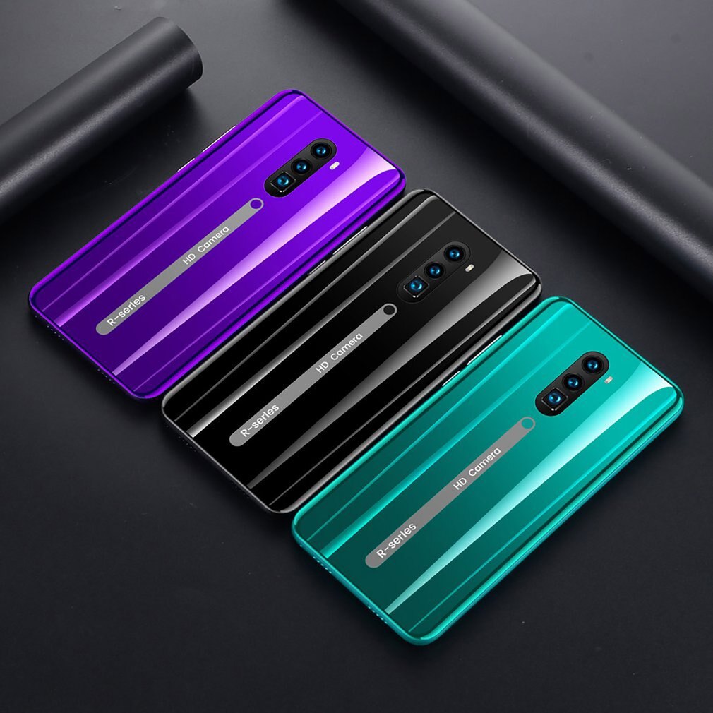 Rino3 Pro 5.8 Inch Screen Android Phone Purple Water Screen Smartphone Solid Color Mobile Phone Cool Shape