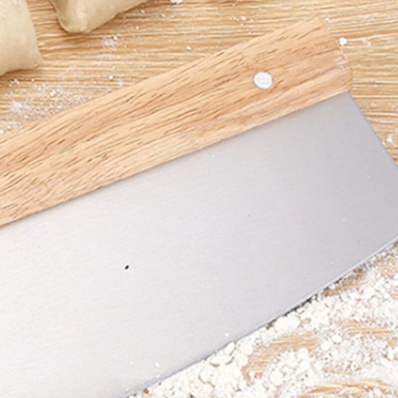 Pizza Cutter Stainless Steel Wood Handle Pizza Cutter Cake Bread Round Knife Cutter Pizza Baking Tools