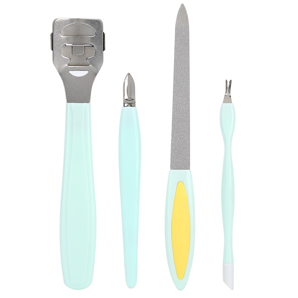 Voet Eelt Remover Voet Schaven Tool Dode Huid Pusher Nagelknipper Pedicure Tool Set Nail File Voet Raspen
