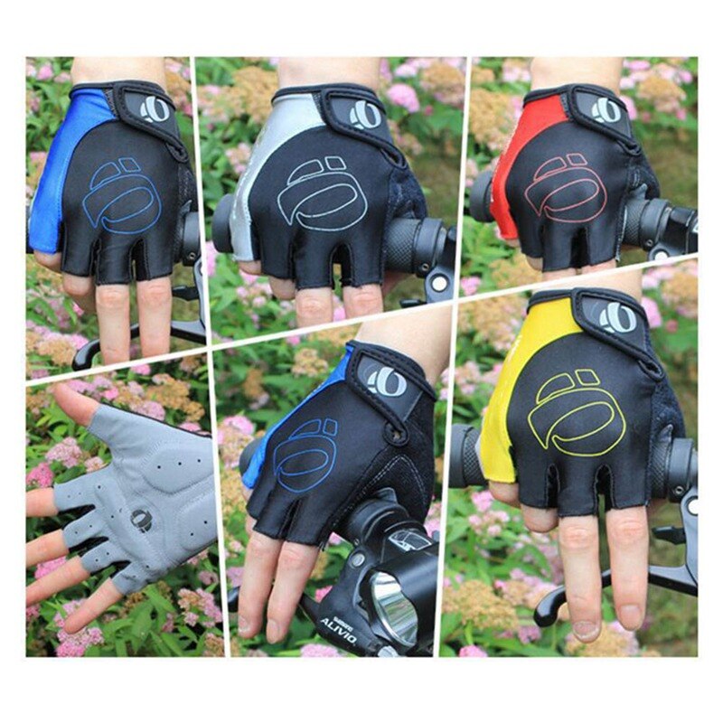 Moto vélo cyclisme demi doigt gants moto vtt anti-dérapant choc respirant gants