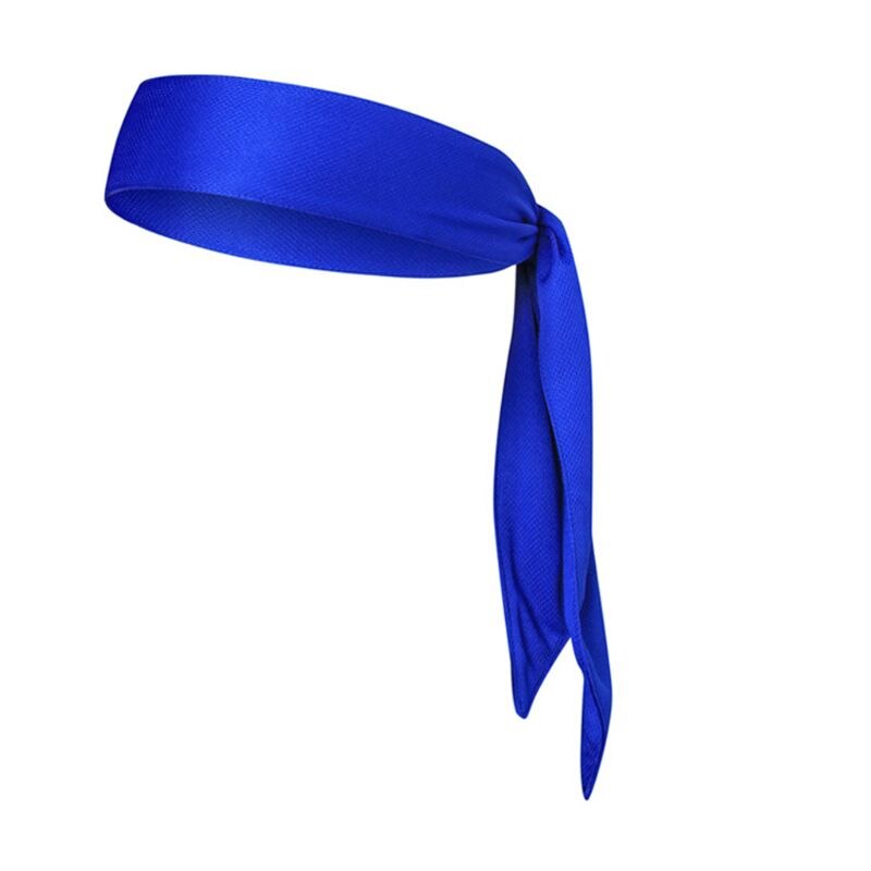 Head Tie Sports Headband Sweat Absorption Hair Hoop Stretchable Moisture Wicking Running Tennis Working Out Supply: Blue