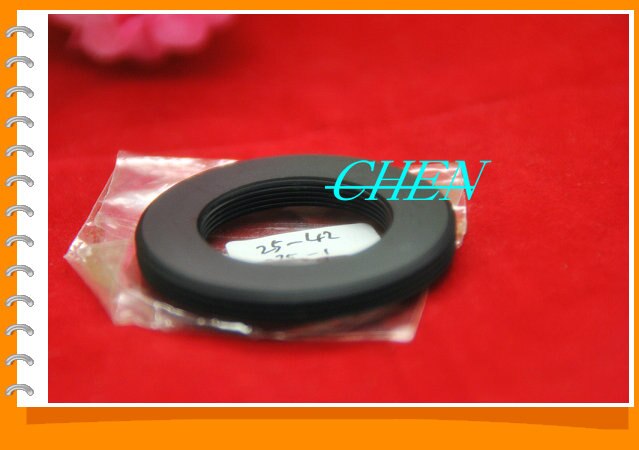 Aluminium Volledige Schakelaar Ring M25-M42 Transfer Ring Buiten M25X0.5mm Om M42 Dikte 0.75Mm Transfer Ring