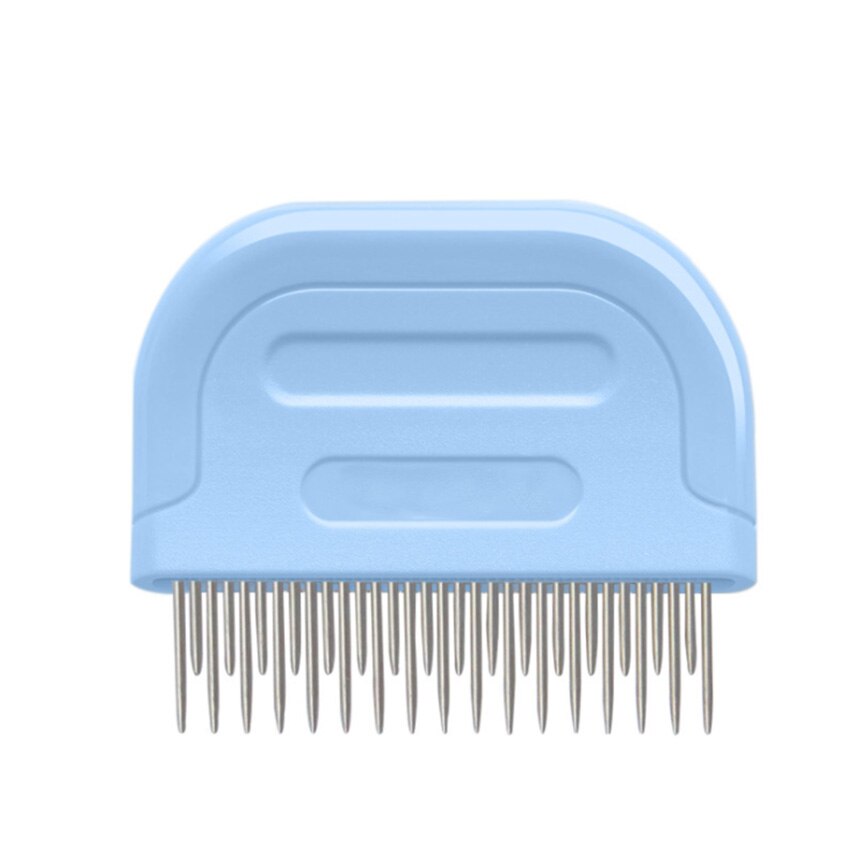 Pet products cat comb flea removal comb stainless steel needle comb hairdressing comb hair opening knot cat products: Long and short comb