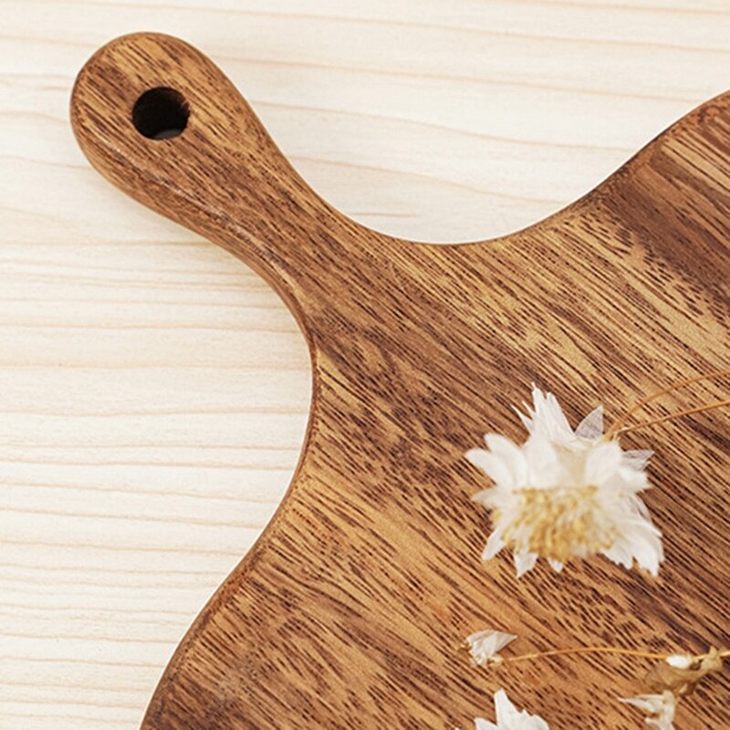 Houten Snijplank Met Handvat Houten Serveren Kaas Board Voor Kaas, Brood, Sandwiches, Hapjes