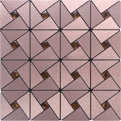 Selbst-adhesive Europäischen metall aluminium kunststoff panel mosaik fliesen TV hintergrund wand glas bar spiegel wohnzimmer 3D wand aufkleber: C
