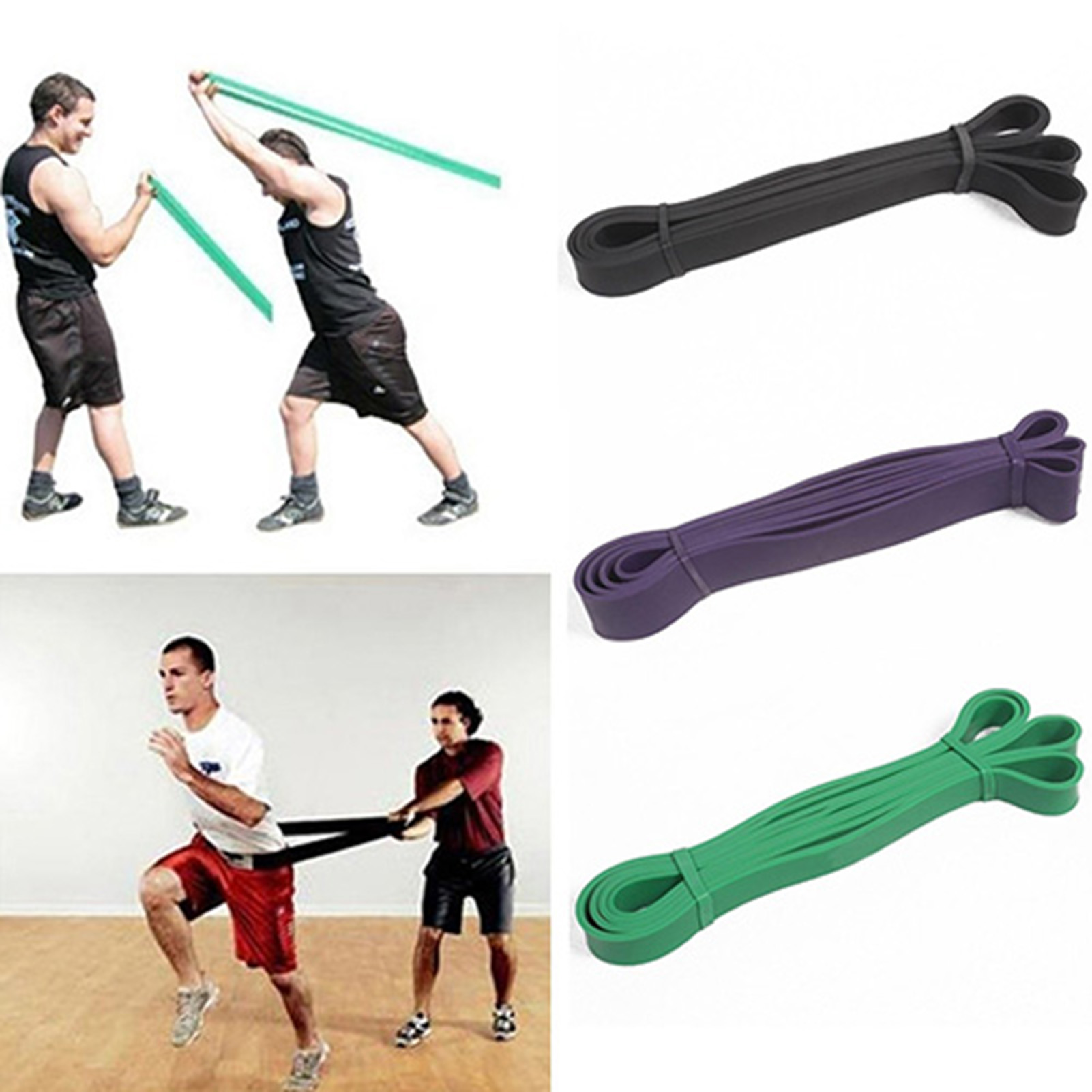 Resistance Bands Exercise Elastic Natural latex Workout Ruber Loop Strength rubber band for Fitness Equipment Training Expander