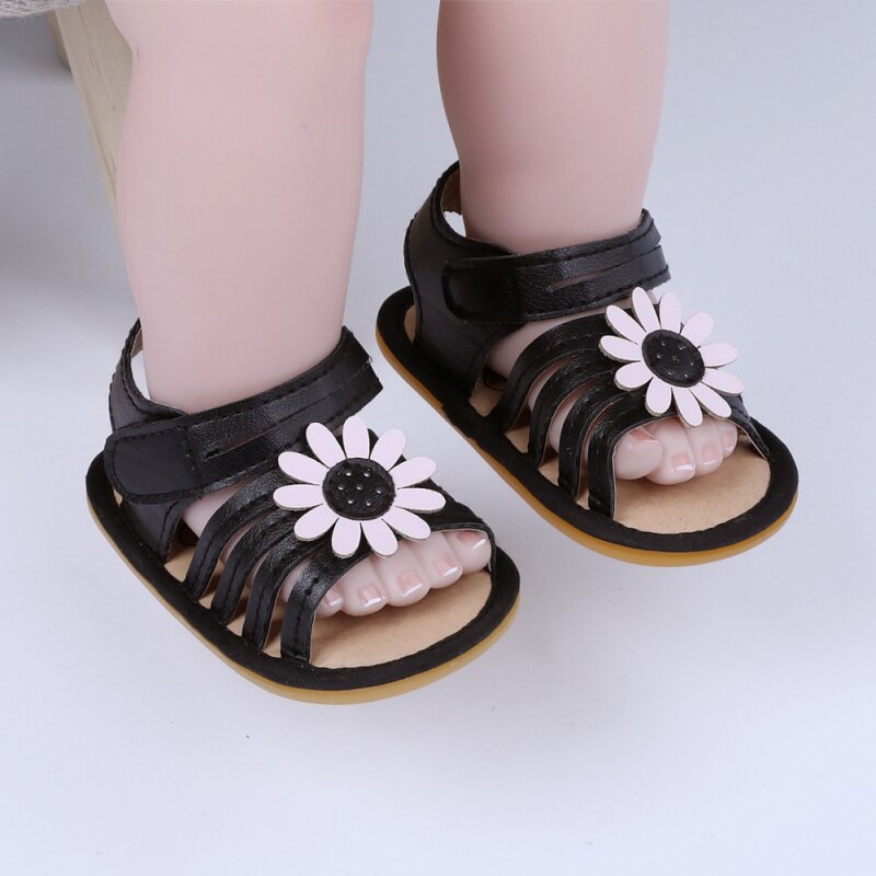 Sandaal Pasgeboren Baby Meisje Zomer Bloem Mode Zachte Zool Antislip Prinses Baby Schoenen Kinderen Strand Schoenen