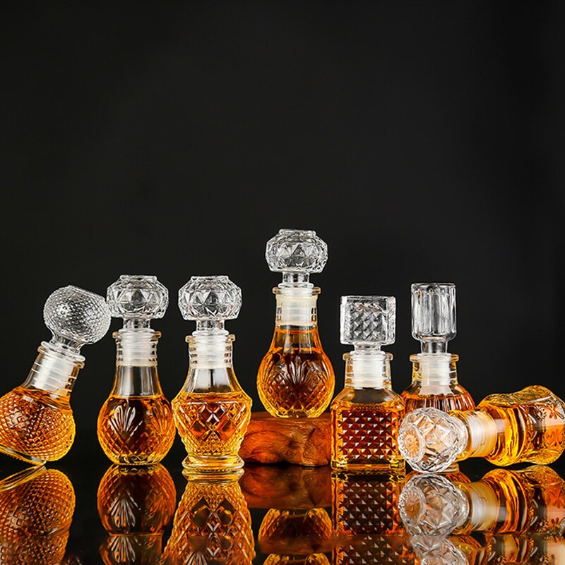 1 pièces petite maison fête whisky bouteille de vin clair vin décanteur GLA-137