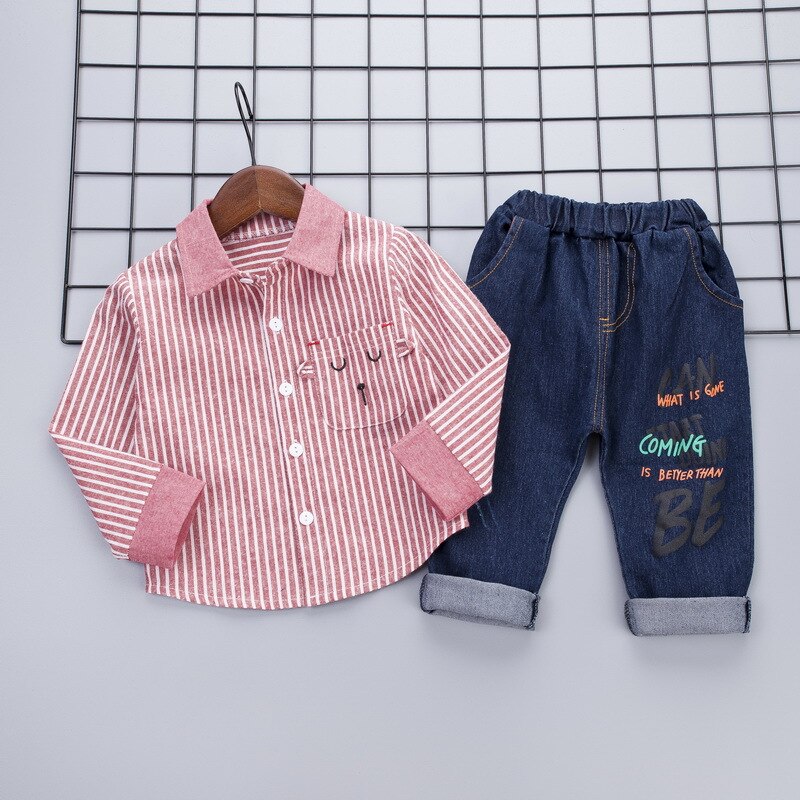 baby gutteklær todelt gutteklær sett vetement bebe garcon baby gutt sommerklær t-skjorte+jeansett 80/90/100/110/120cm