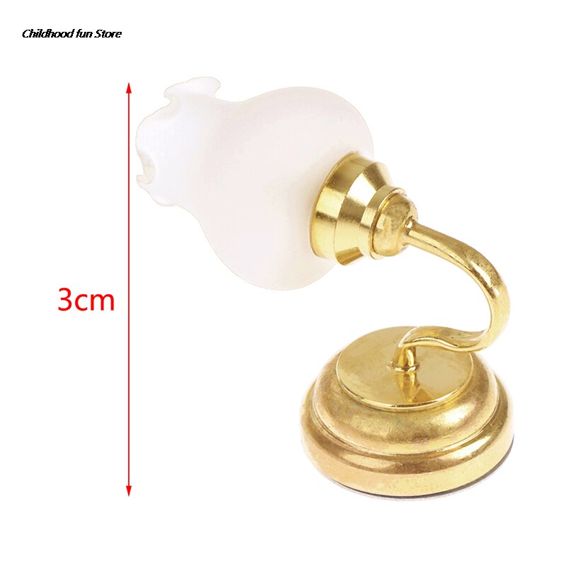 1:12 puppenhaus Retro Europäischen Stil Mini LED Lampe Doppel-kopf Blume Decke Licht Lampe Wand Licht Zimmer Im Freien Dekor spielzeug: 10123