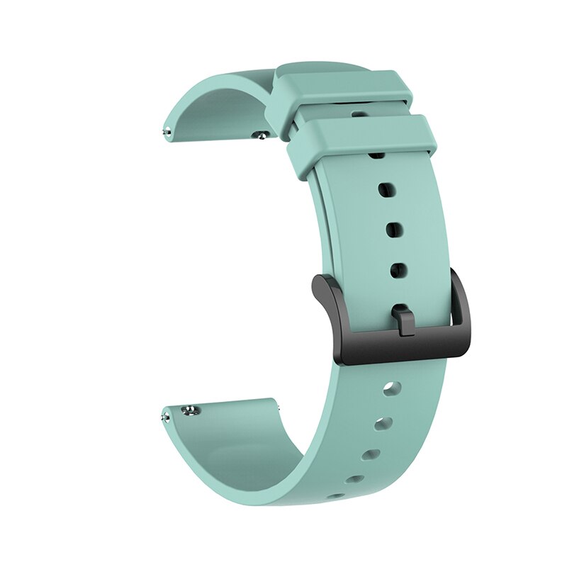 Correa de reloj de silicona de 20mm para Xiaomi Huami Amazfit GTS/GTR 42mm pulsera de reloj inteligente pulsera de repuesto deportivo: Emerald green