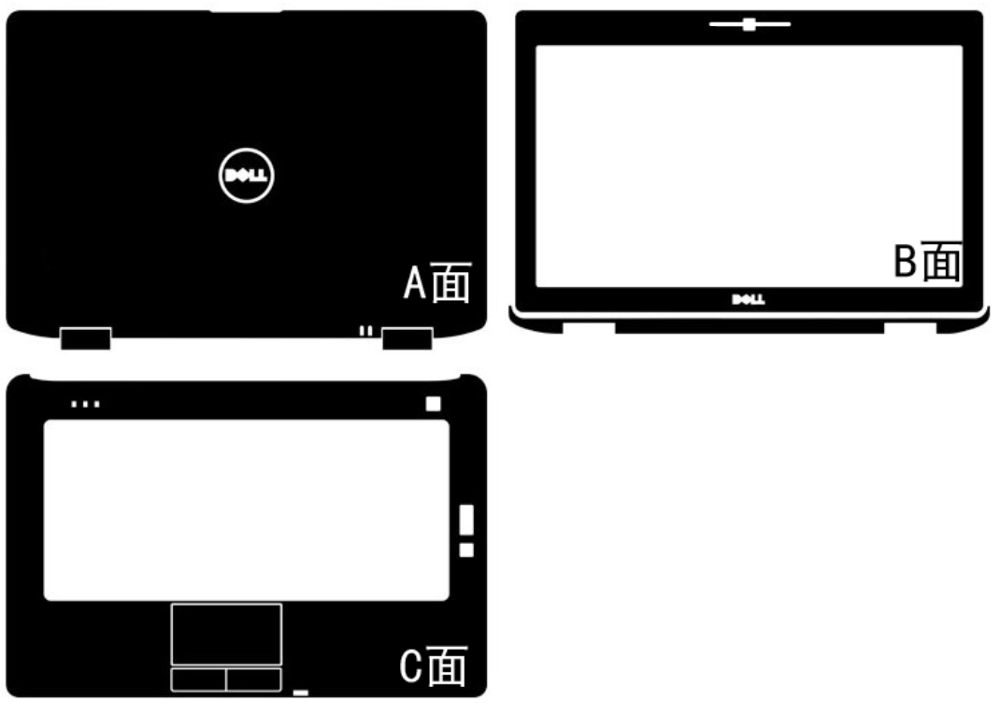 Laptop Carbon fiber Vinyl Skin Sticker Cover For Dell Latitude E6420 14-inch