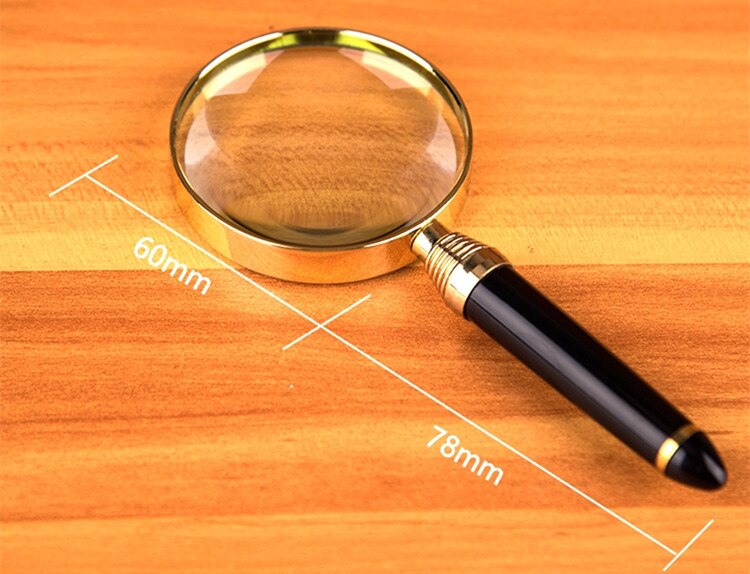 20X Portable Handheld Magnifying Glass magnifier loupe Glass Lens for Jewelry Newspaper Book Reading tools: Default Title