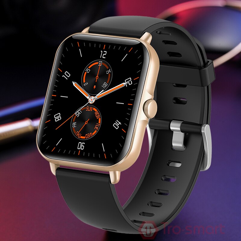 Bt Dial Call Digitale Horloge Vrouwen Mannen Sport Horloges Elektronische Dames Led Horloge Voor Vrouwen Vrouwelijke Klok Fitness Horloge: silicone black gold