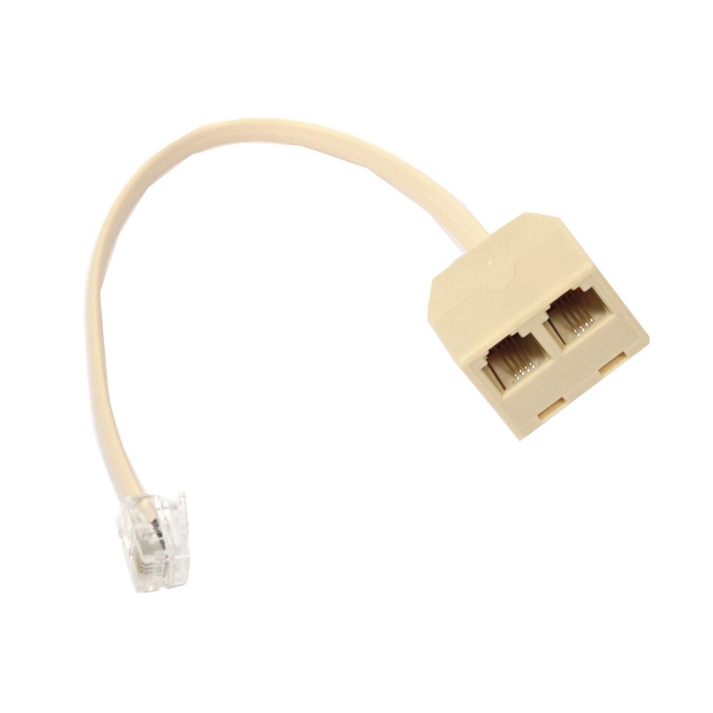 BeMatik-Kabel RJ11 duplizierer 15cm (1 RJ11-M zu 2 RJ11-H)