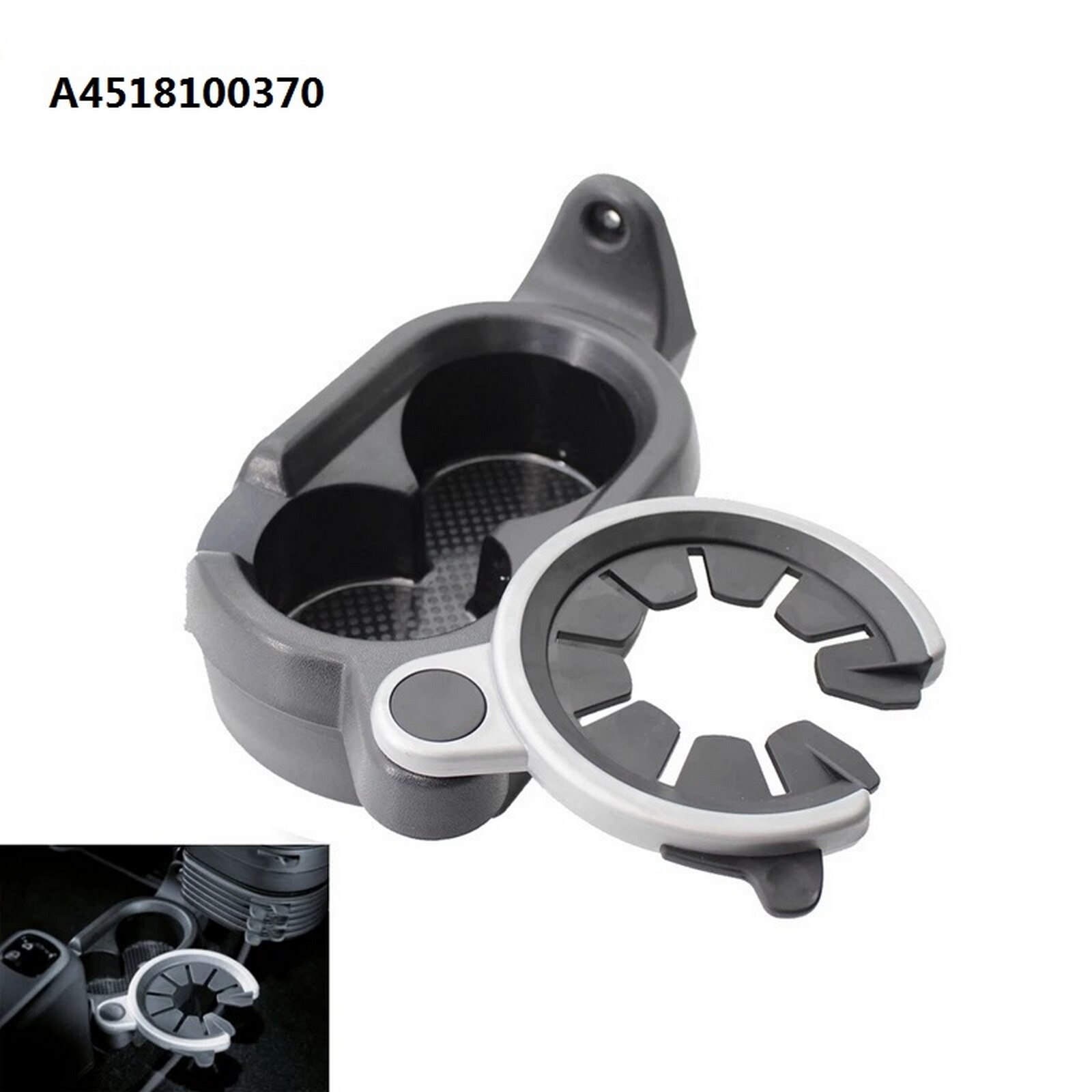 Portabicchieri Auto portabicchieri per Smart FORTWO 451 Central scatola portaoggetti centrale accessori interni Auto
