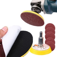 50pcs 50mm papier de verre disque polissage fil M6x1.0 grain 60/80/120/150/180 chaque 10