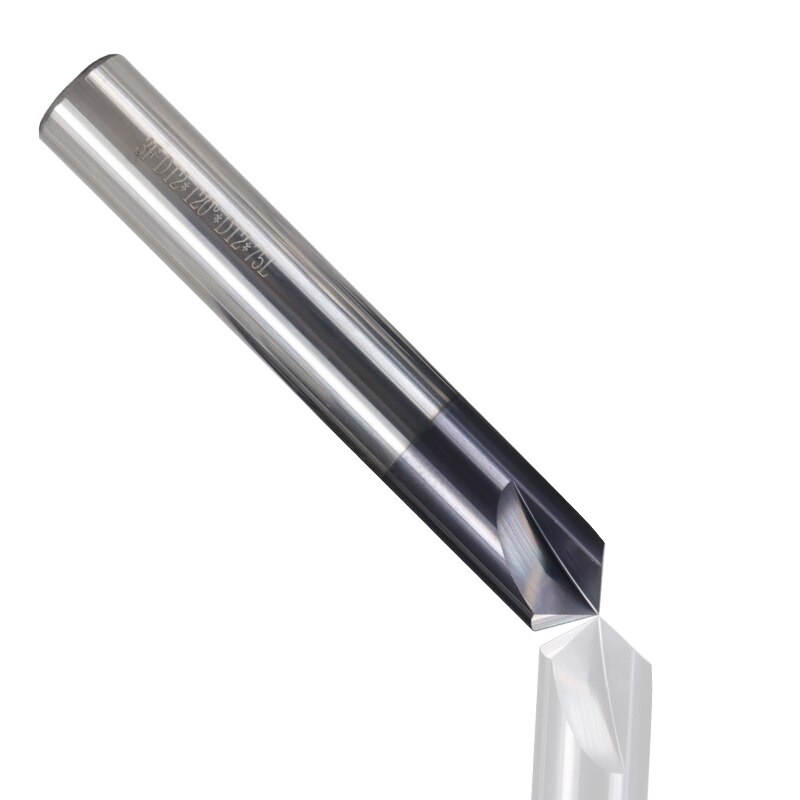 XCAN Carbide Chamfering Milling Cutter 60 Degrees 3 Flutes Deburring End Mill Aluminium Copper CNC Engraving Router Bit