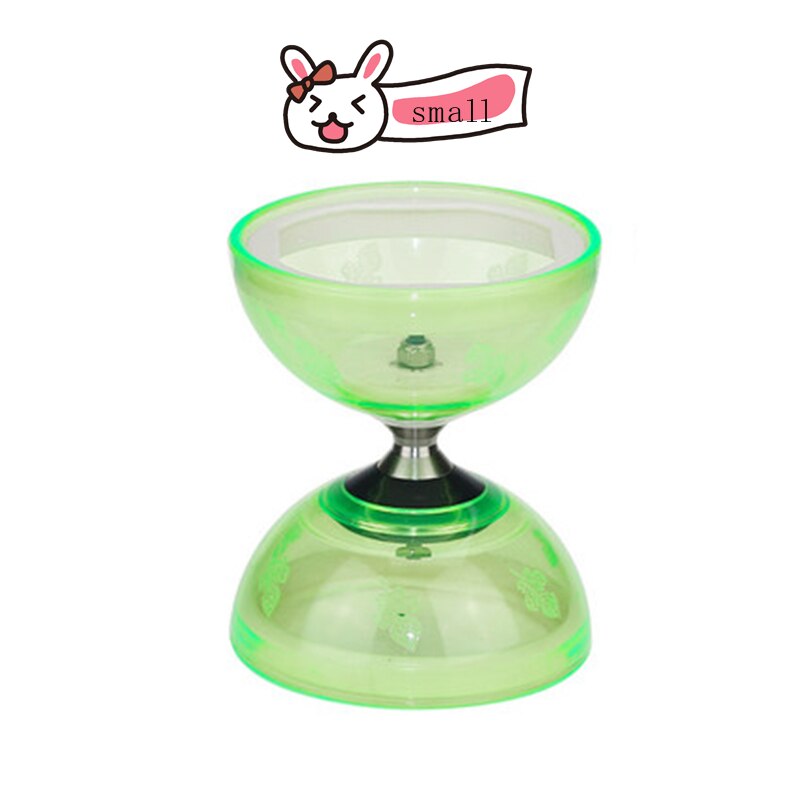 Unico di Modo 3-Cuscinetto Colorati Diabolo Chineseyoyo Con Handsticks & String Giocoleria Giocattolo Per I Bambini Al Coperto Giochi All'aperto Divertimento: Green Small