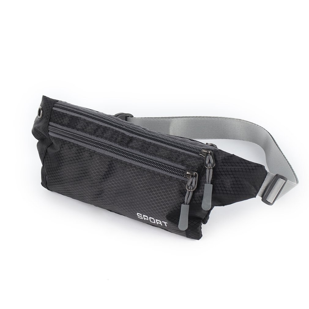 Synthetic Adjustable Strap Unisex Pocket Sling Bag Sports Running Travel Security Waist Bum Bags free