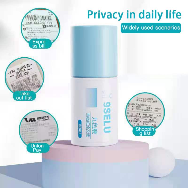 Thermal Paper Data Protection Fluid Application Glue Stick Material PVC Stickers