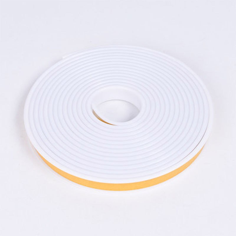 Self-Adhesive Edge Banding Tape Furniture Wood Board Cabinet Table Chair Protector Cover U-Shaped Silicone Rubber Seal Strip: white / 18mm