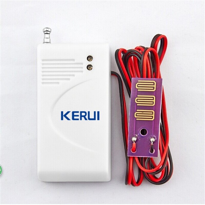 Kerui 5 stk 433 mhz trådløs lekkasjedetektor lekkasje gsm pstn sms hjemmesikkerhet alarmsystem sensor
