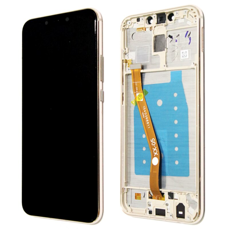 Original 6.3 ips ips ips display com moldura para huawei companheiro 20 lite display lcd digitador da tela de toque para mate20 lite peças reparo