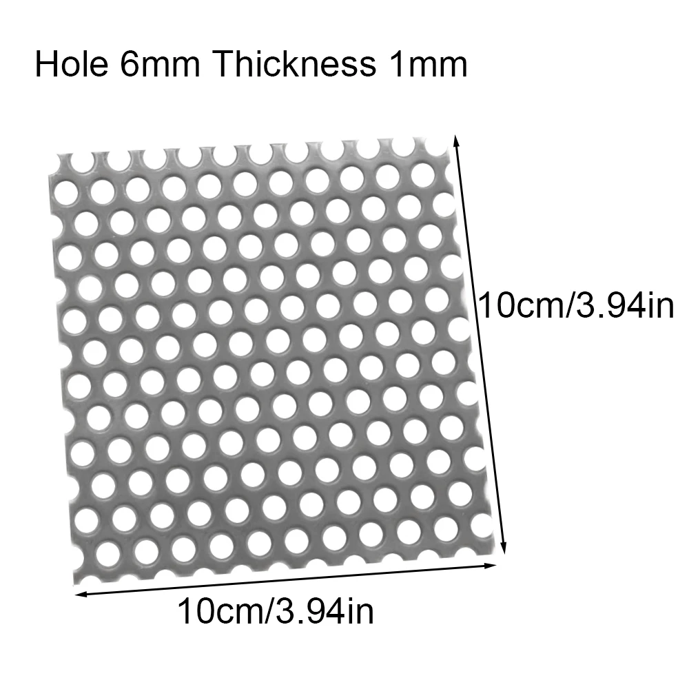 1mm thick strainer plate 304 stainless steel porous mesh maelstrom drain cover metal drain cover plant trellis protector: Blue