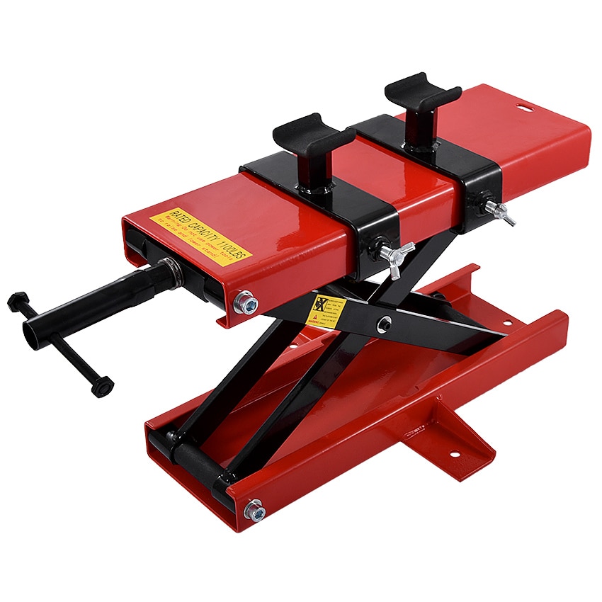 500KG Scissor Hoist Jack Lifting Cranes Motorcycle Repair Stand Center Scissor Lift Hoist Workshop Bench Lifting Tool(450*150mm)