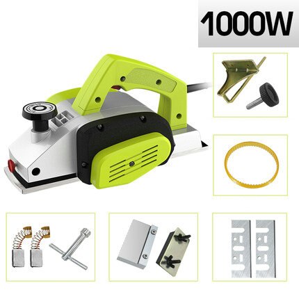 AC220V 1000W 0-2mm small multi-function handheld desktop planer, woodworking electric planer, multi-style optional: TYPE-B 1000W