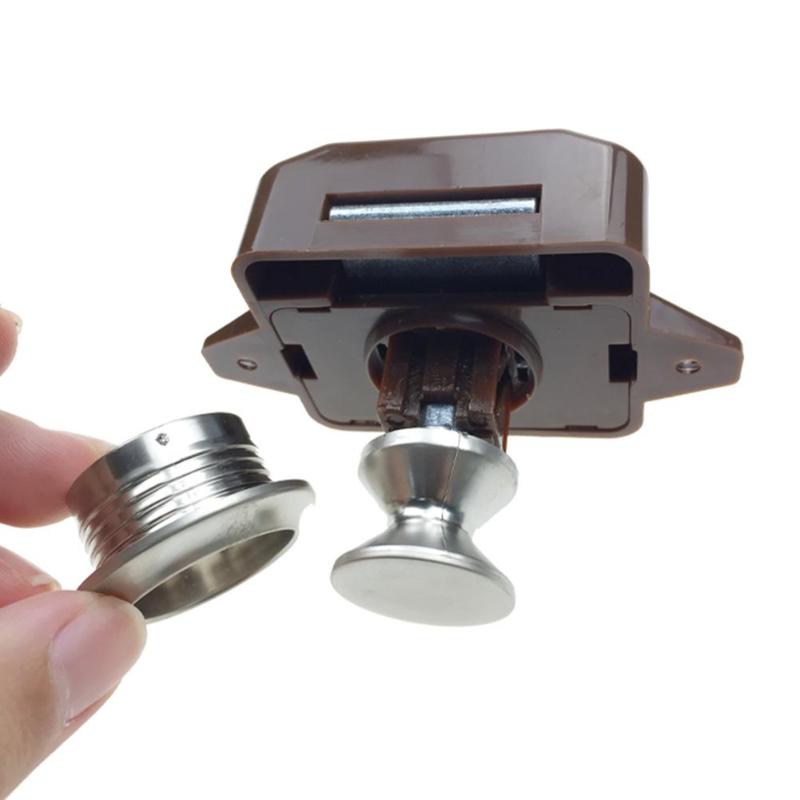 Camping Push Lock Diameter Caravan Boat Motor Home Cabinet Drawer Latch Button Locks Camping Car Accessories