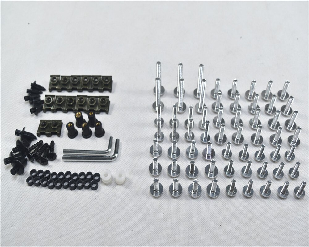 Motorfiets Compleet Kuip Bouten Kit Carrosserie Schroeven Voor Fit Bmw R1200RS: Silver