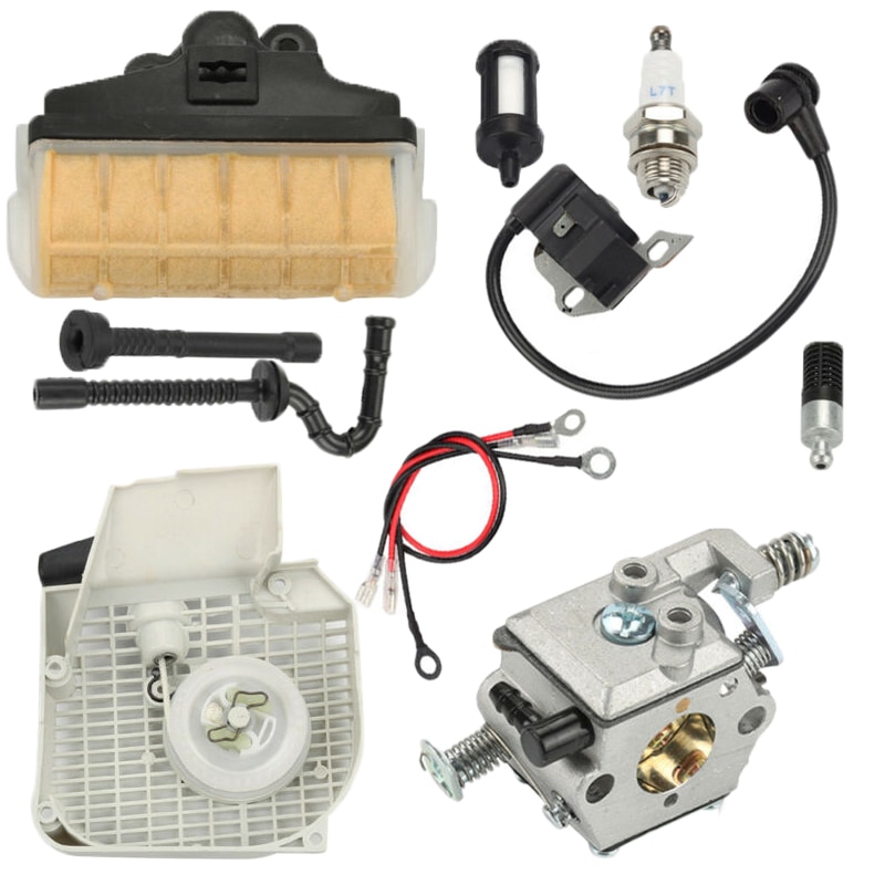 Kit de carburateur Ture Up pour Stihl MS230 MS250 021 023 025 MS210, démarreur à bougie de recul, filtre à Air, bobine d'allumage