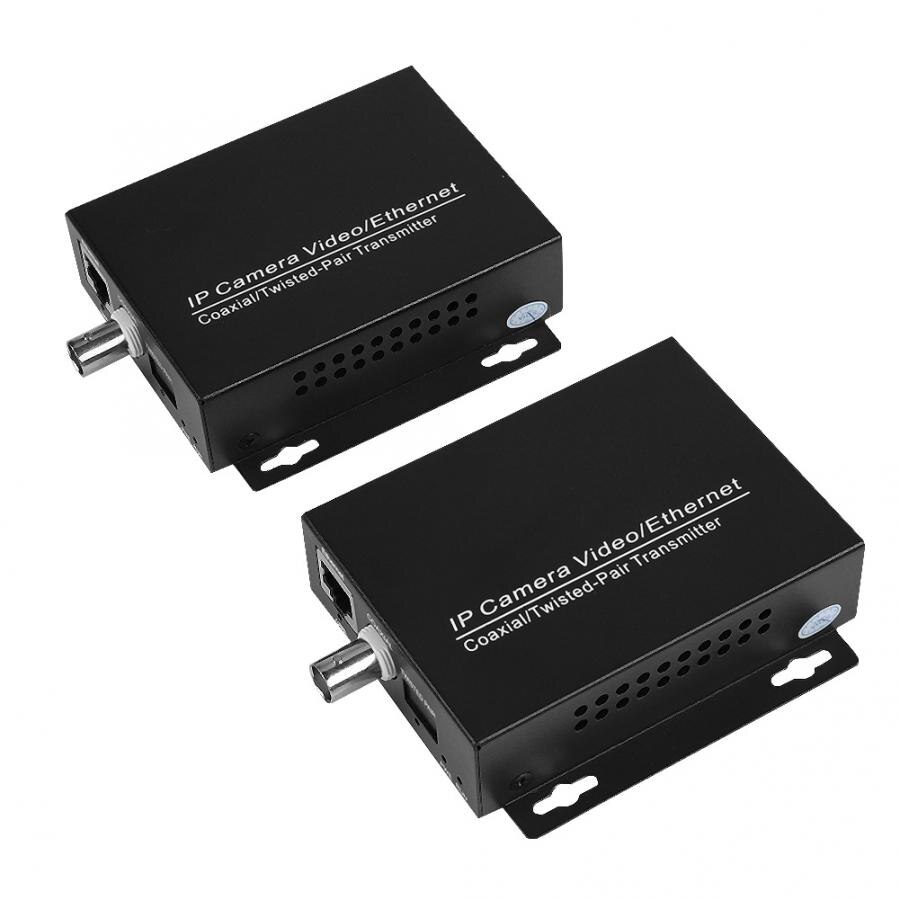 Transmissionskabler 1 par ethernet ip extender over coax kit eoc koaksialkabel til sikkerhed cctv kameraer poe splitter cam